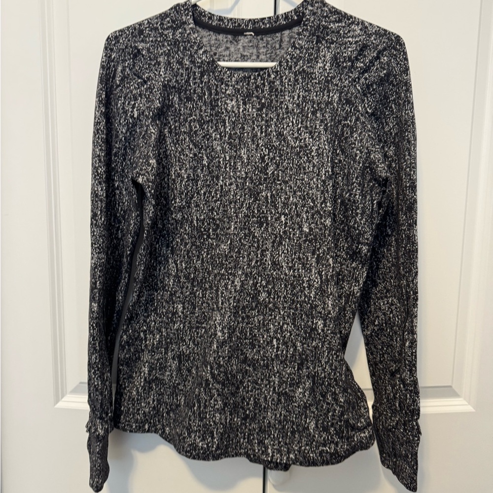 lululemon athletica Black and White Run Top